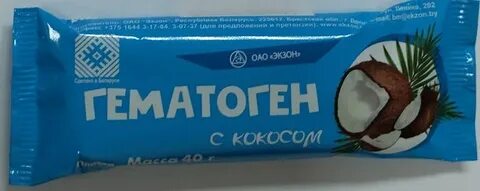 Гематоген с кокосом