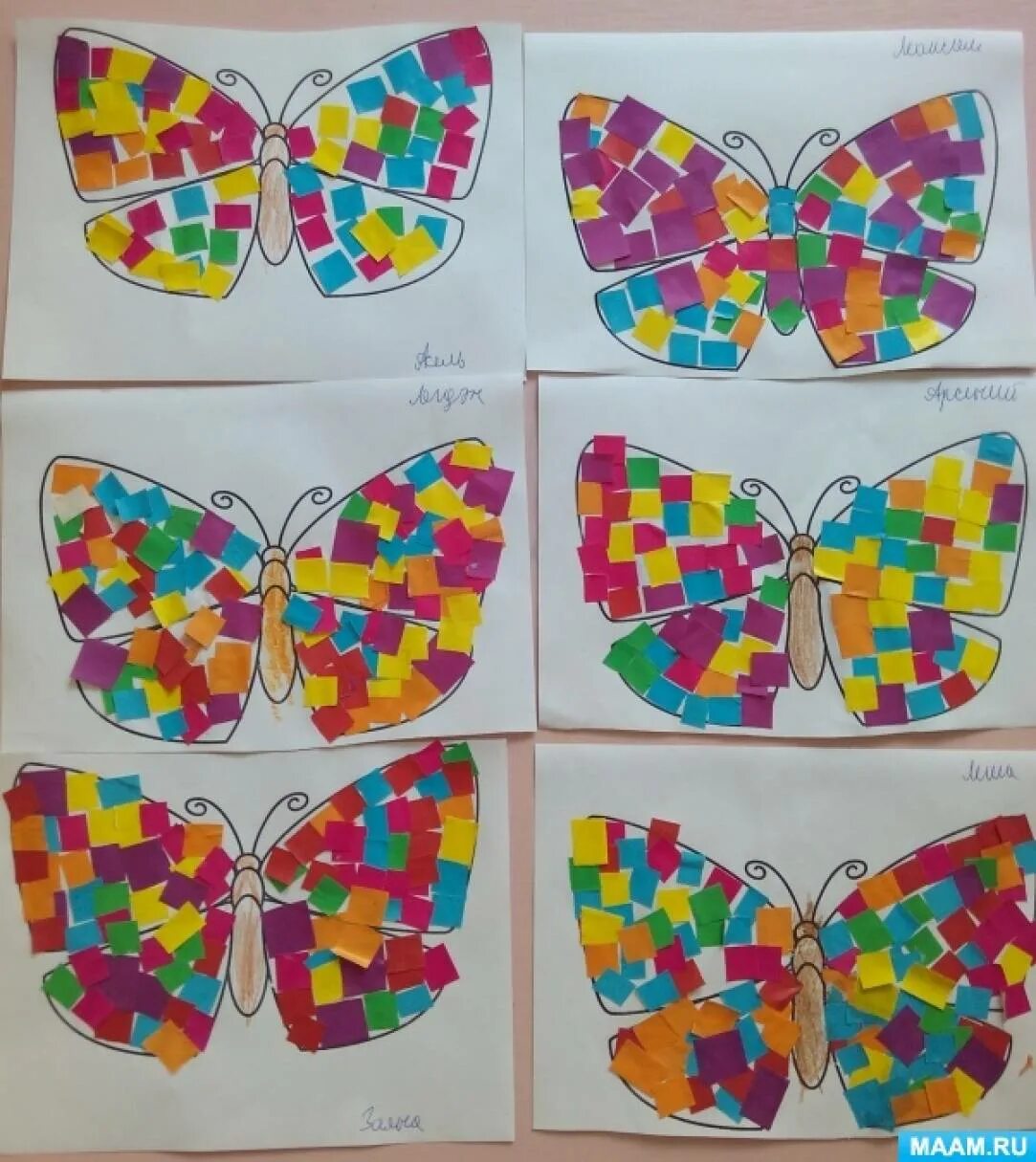 Бабочка аппликация для детей средняя группа Колдина. Поделка бабочка. Поделка бабочка из цветной бумаги. Поделка бабочка для дошкольников.