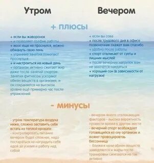 В какое время лучше заниматься спортом