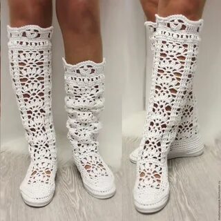 Связать сапожки крючком
