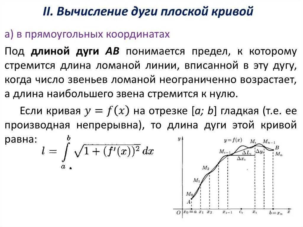 Длина дуги кривой формула. Вычисление длин дуг плоских кривых. Вычисление длины дуги плоской Кривой. Вычисление длины дуги плоской фигуры. Примеры вычисления длины дуги Кривой.