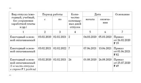 Отпуск 2 раза в год