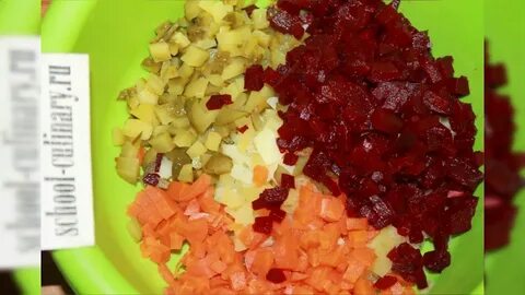 Винегрет с капустой квашеной без огурца