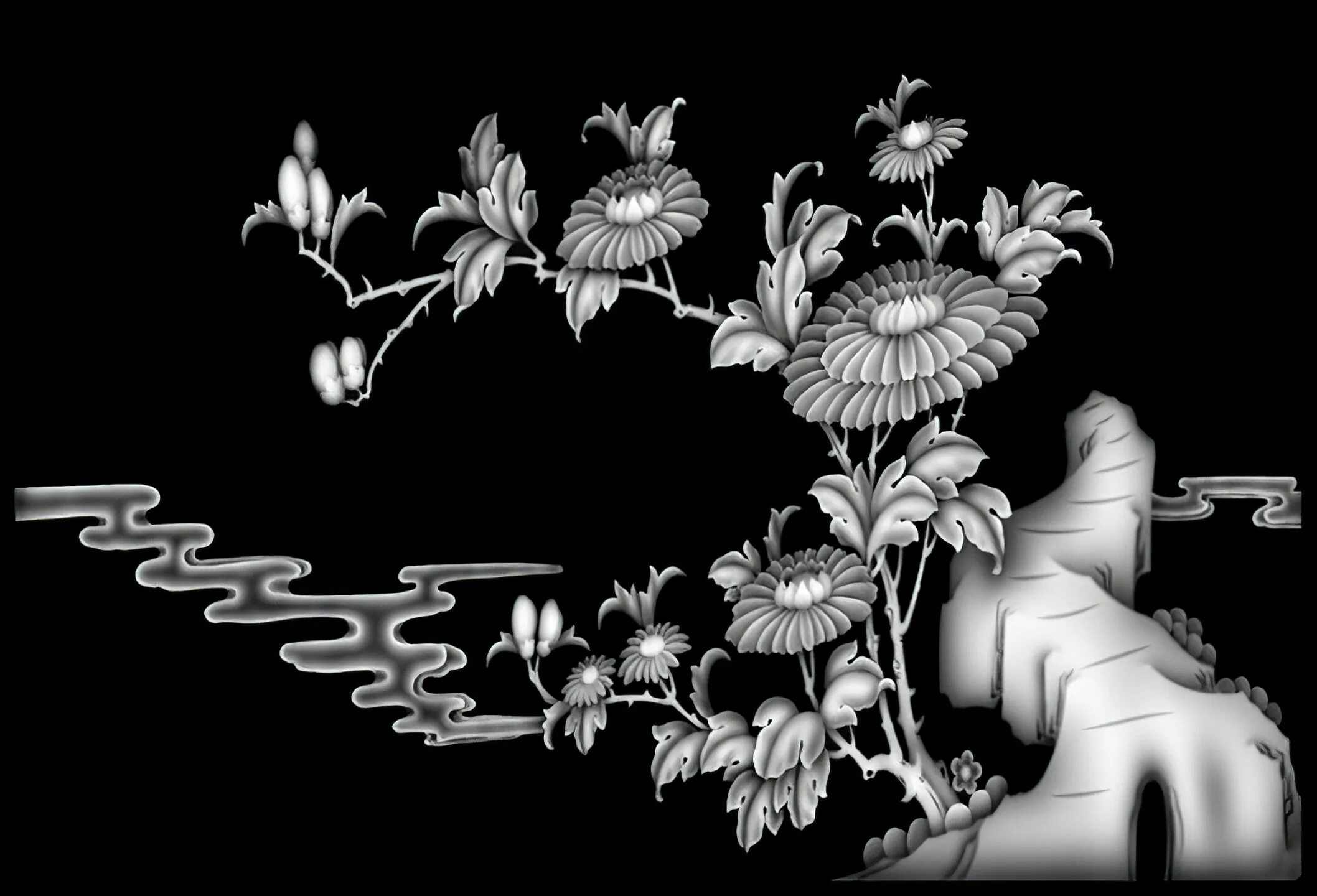 Bmp для гравировки. Объемные картины черно белые. Цветы растровое изображение. Растровые изображения для арткам. 3d grayscale image bmp иконы.