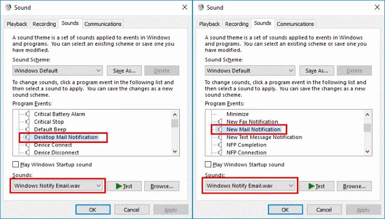 Звуки майл ру. Windows notify Sound. В Outlook 2016 как отключить звук. Mail Notification. Fax Notification Sound.