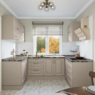 Фото бело бежевой кухни