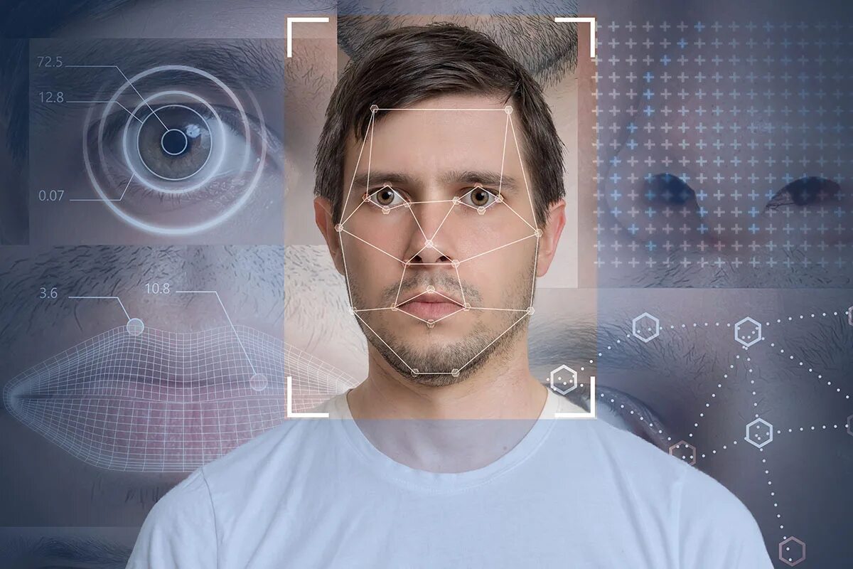 Технология распознавания лиц. Биометрия распознавание лиц. Нейросеть распознавание лица человека. Сканирование лица человека.