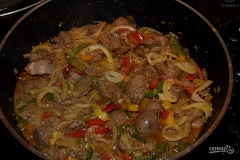 Печень с картошкой тушеной в мультиварке