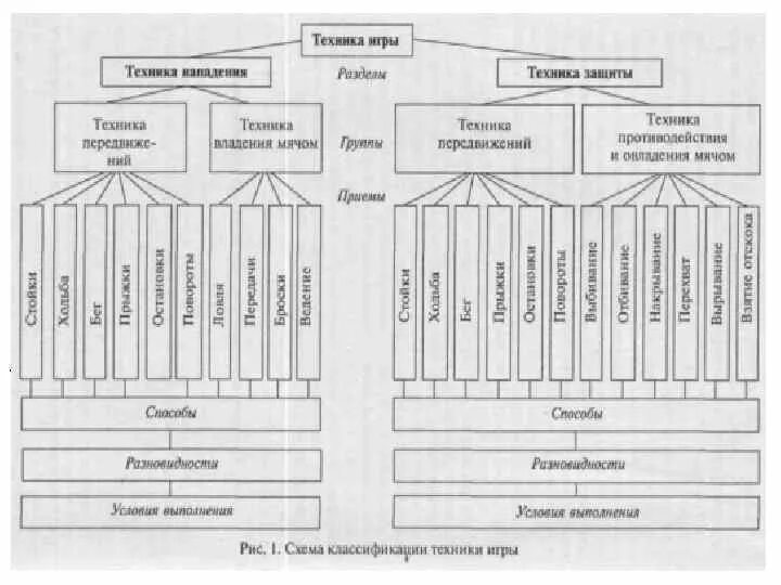 Классификация техники игры вратаря в гандболе. Классификация техники игры в баскетбол. Классификация тактики баскетбола. Классификация техники игры в волейбол.