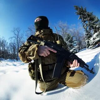 Автомат зимой
