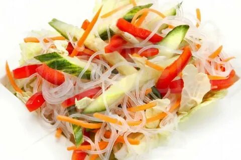 Фунчоза с огурцом