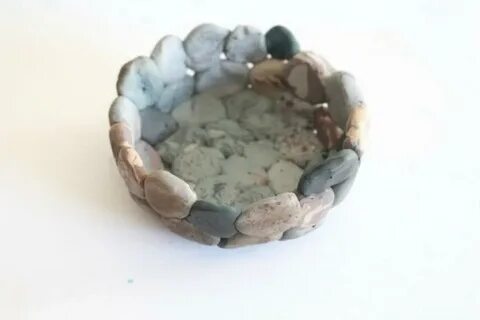 Сделать цветы из камня