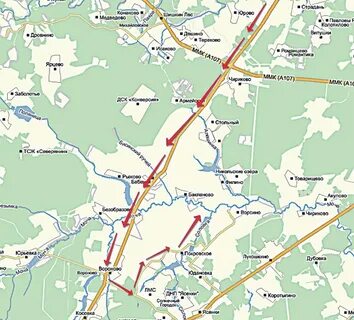 Вороново на карте московской
