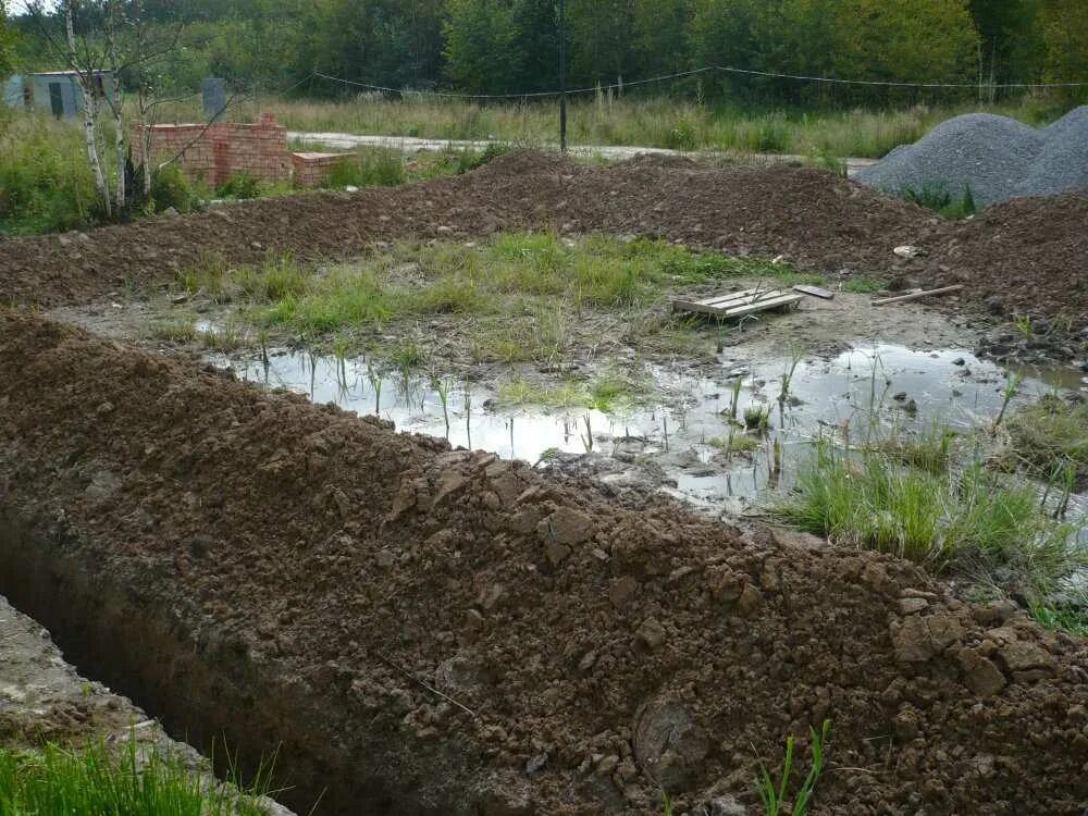 В низине расстилался. Грунтовых воды на участке. Высокие грунтовые воды на участке. Грунтовая вода на участке. Дренаж торфяного участка.