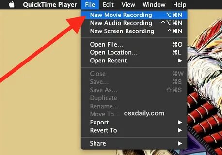 Quicktime player запись экрана