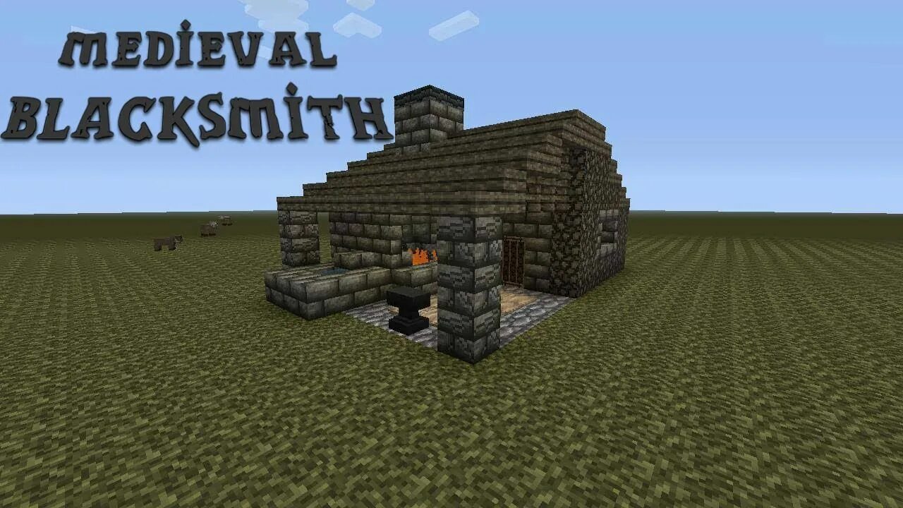 Smithing template minecraft. Каменная кузница в майнкрафт. blacksmith майнкрафт. medieval blacksmith minecraft. майнкрафт мини кузня средневековье.