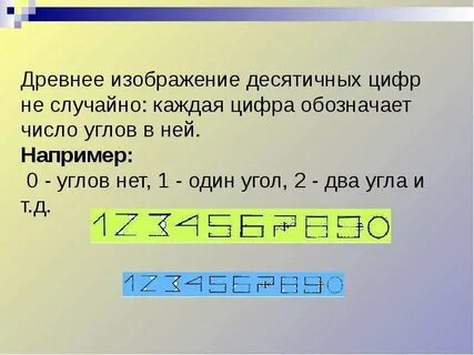 Каждая цифра