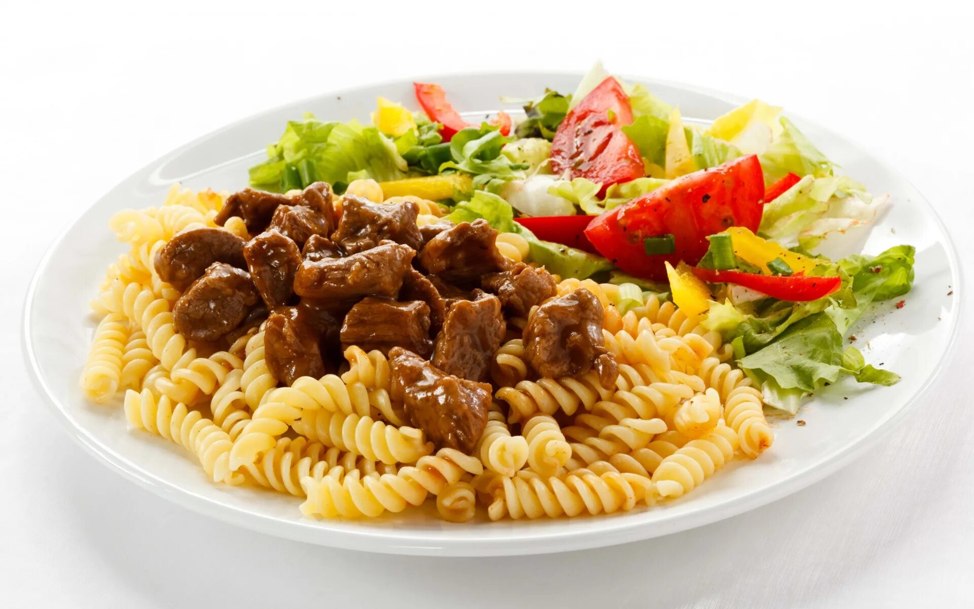 Макароны с мясом