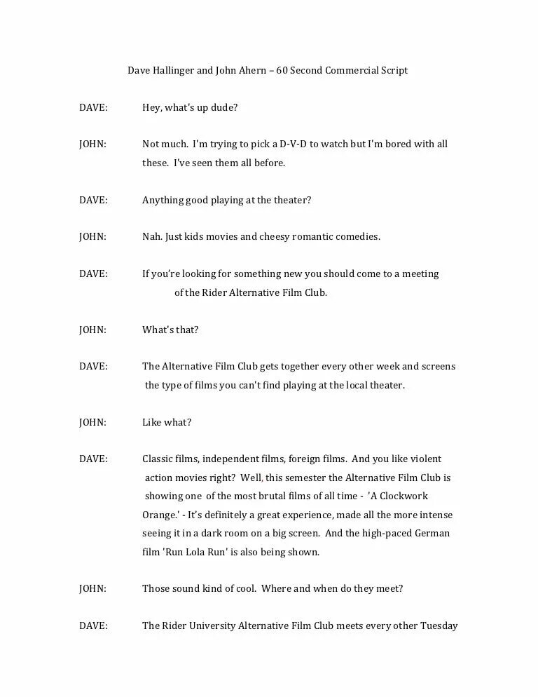 Dialogue script. Шрифт commercial script. script example. commercialscript bt.