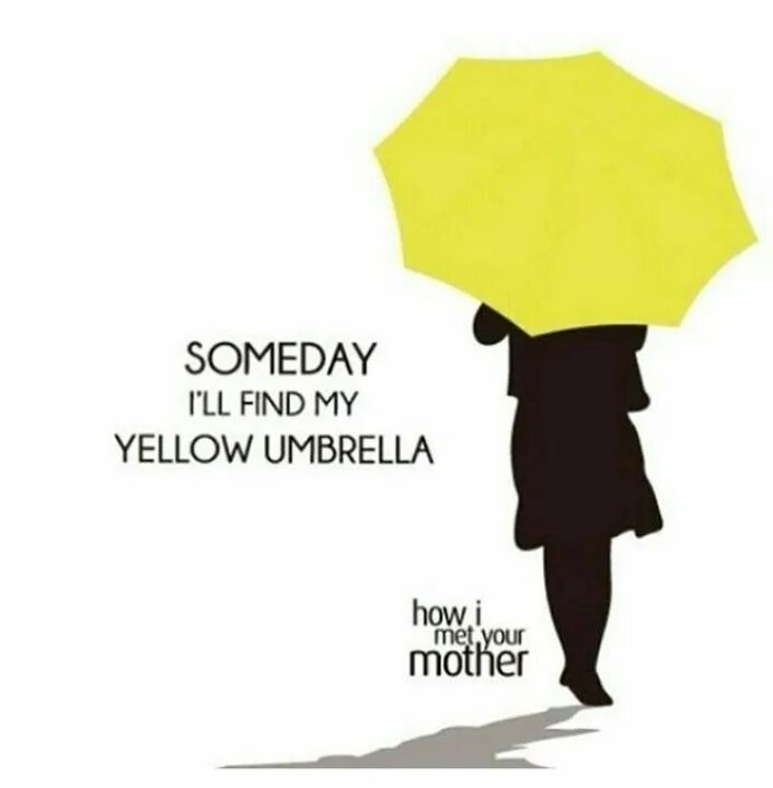 Желтый зонт как я встретил Вашу маму. HIMYM зонт. Как я встретил Вашу маму зонт. Картинка дорога и желтый зонт.