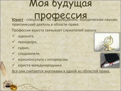 Мини сообщение моя будущая профессия