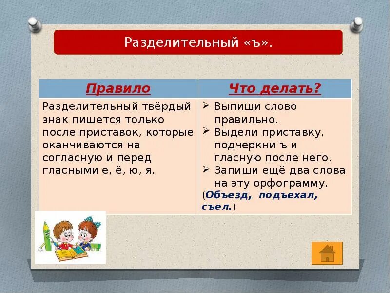 Какое будет правильное слово. Орфограмма разделительный мягкий и твердый знак. Разделительный твердый знак слова. Разделительный твердый знак правило. Слова с разделительным твердым знаком.