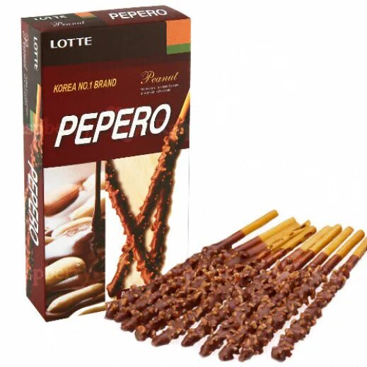 Палочки Pepero Lotte Peanut/ арахис, 36гр. Палочки в шоколаде Pepero. Соломка Пеперо. Палочки Lotte Funzels в Молочном шоколаде, 30 г.