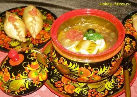 Вкусный блюда из русской кухни