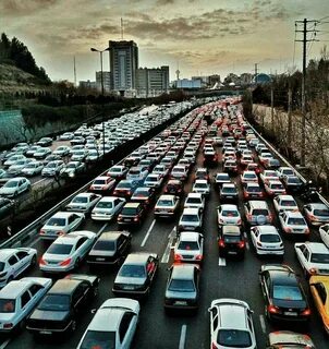 Crowded cars