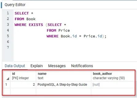 Select postgresql пример