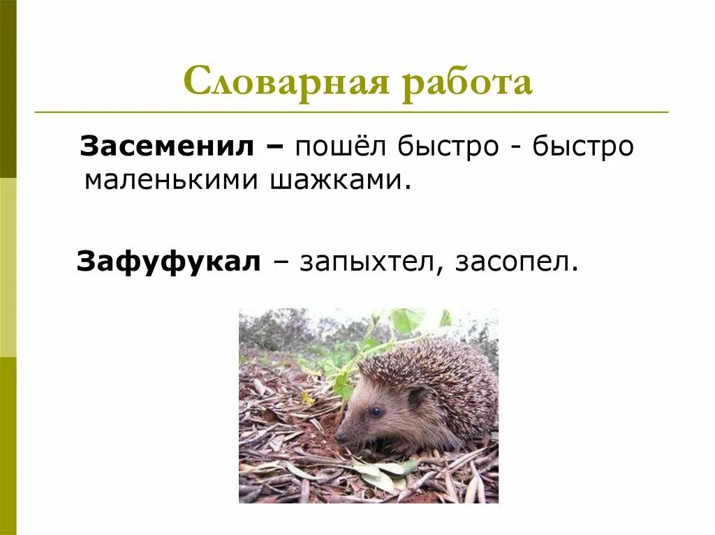 Еж спасатель
