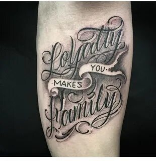Family lettering