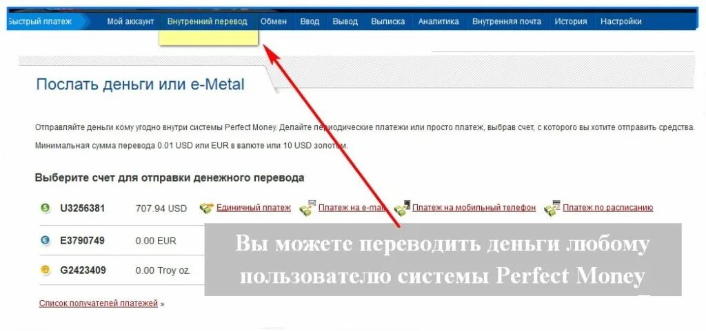 Внутренний платеж это. Как перевести деньги на perfect money. Money перевод на русский. Учетная запись перевод.