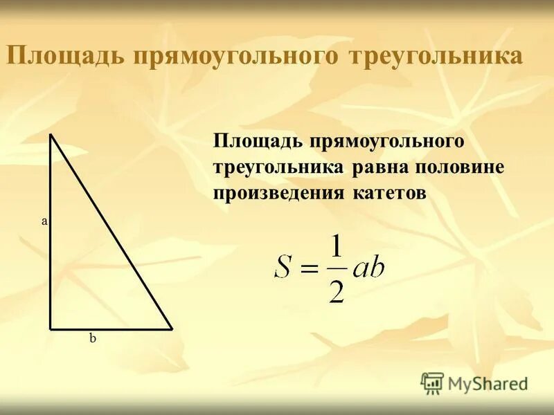 Площадь треугольника 10 10 16. Формула площади прямоугольного треугольника через высоту. Площадь прямоугольноготтреугольника.