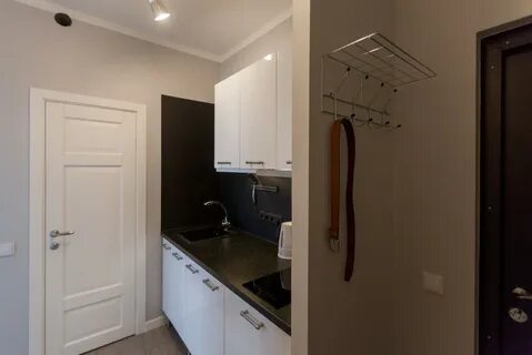 Кухня в прихожей в однокомнатной