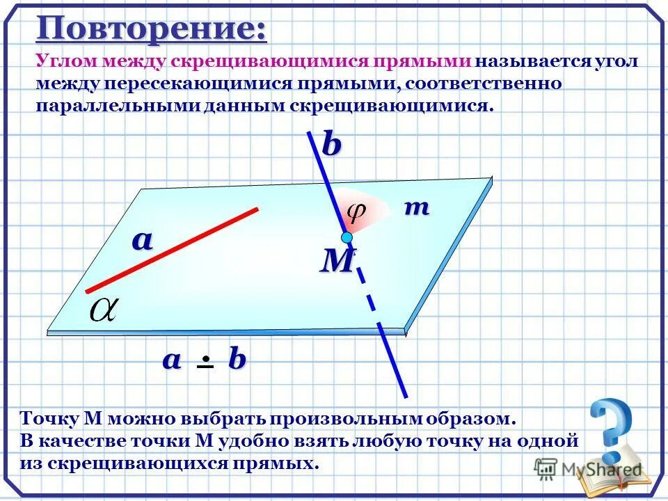 Назовите определяемый угол