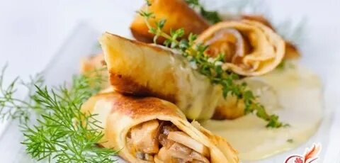 Блинчики курица с грибами рецепт