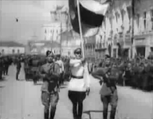 Парад роа. Парад роа в пскове флаг. Парад роа псков 1943. Парад роа в пскове. Парад власовцев в пскове 1943 год.