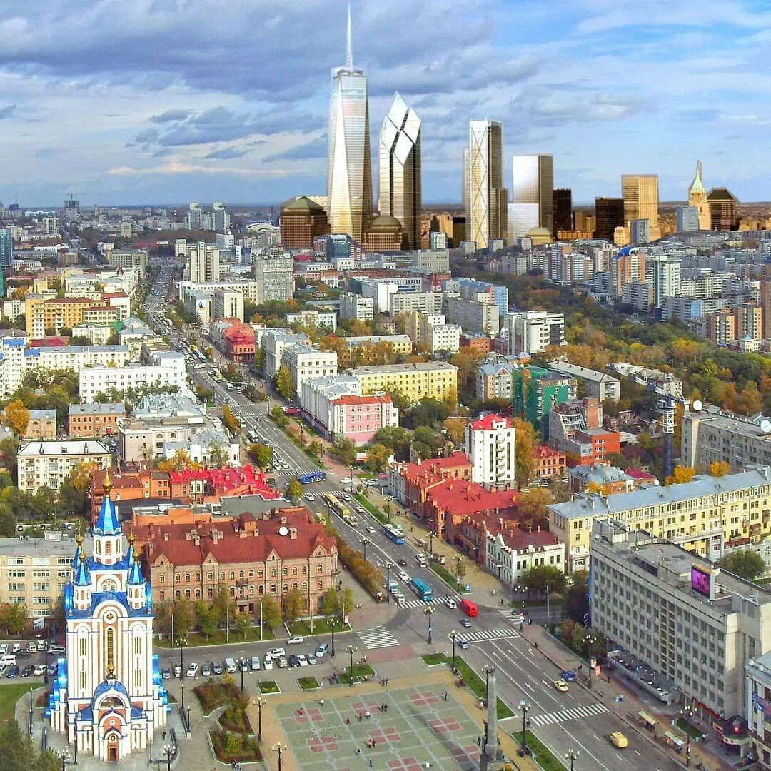 Организации г хабаровска. Город Хабаровск. Хабаровск высотки. Современный Хабаровск. Хабаровский небоскреб.