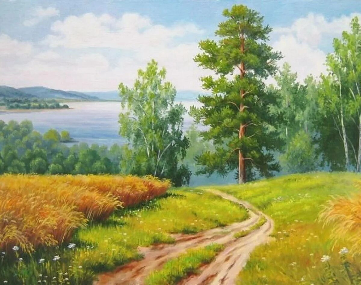 С чего начинается пейзаж. Художник самарская елена михайловна картины. живопись художник елена михайловна самарская.. самарская елена художник картины. елена самарская деревенские пейзажи живопись.