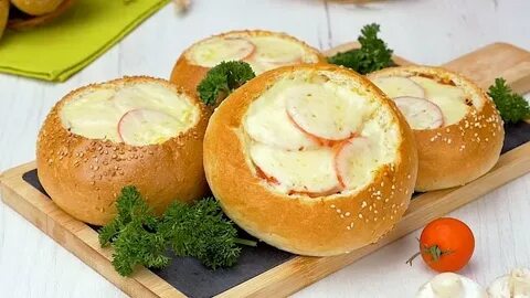 Булочки с сыром и яйцом