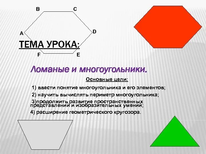 Ломаная многоугольники