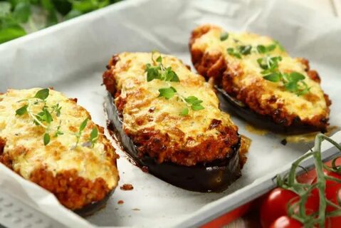 Баклажаны с мясом и сыром