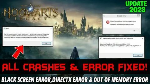 Черный экран при запуске hogwarts