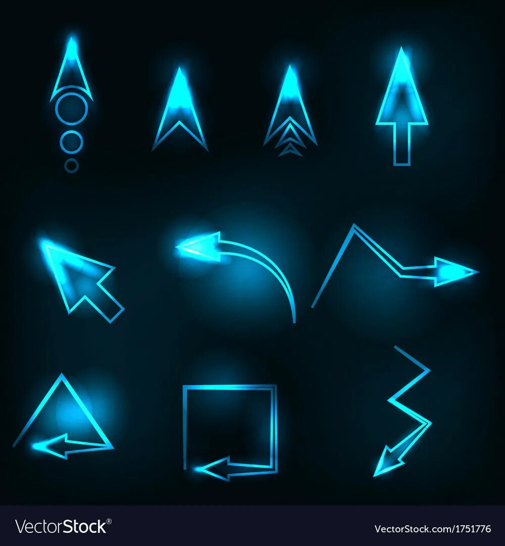 Неоновый курсор для windows