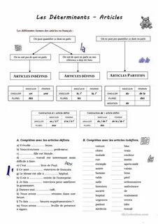 Упражнение на немецкий артикль