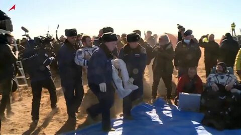 Приземление космонавтов на землю сегодня