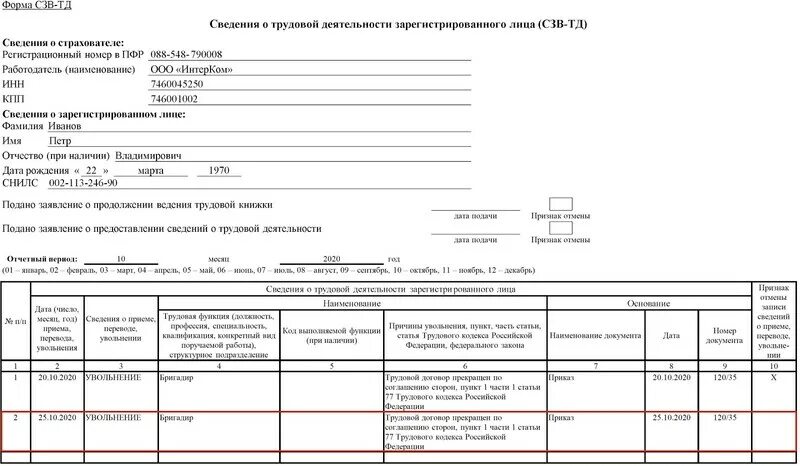 СЗВ-ТД корр образец заполнения. Отчет СЗВ-ТД. Ошибки в СЗВ-ТД. Ошибка 30 в СЗВ-ТД. Сзв тд экстерн