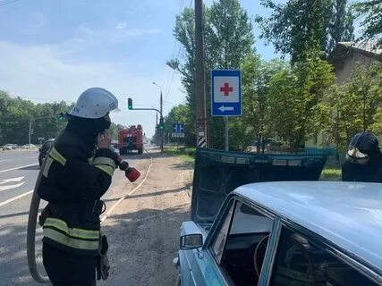 Загорелся перекресток