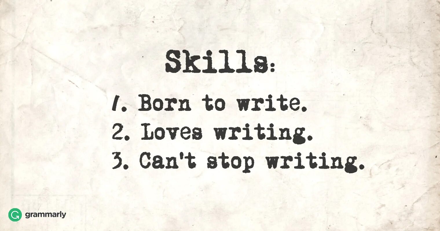 Stop you to write